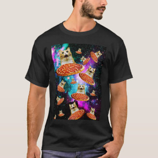 Space Pizza Cat Astronaut Kitten Sarcasm Food Gala T-shirt