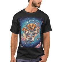 Space Pizza Pawty T-shirt voor mannen en vrouwen