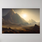 Space Planet Landscape Digital Art Poster #030 (Devant)