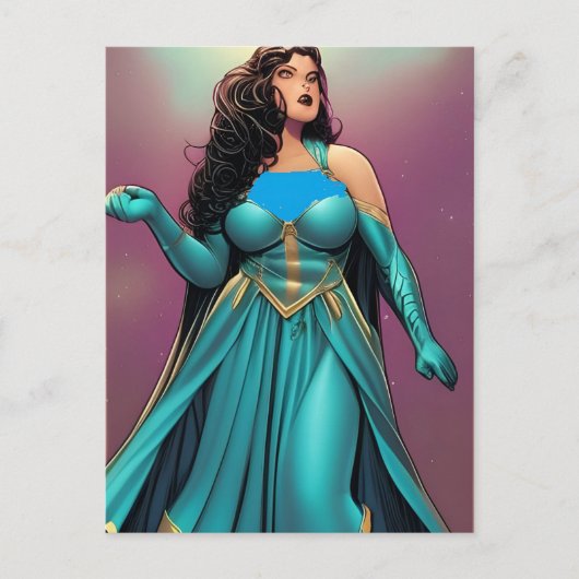 Space Princess Briefkaart (Voorkant)