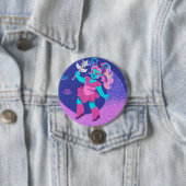 Space Princess Ronde Button 7,6 Cm (In situ)