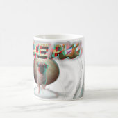 Space Pug 3D Koffiemok (Center)