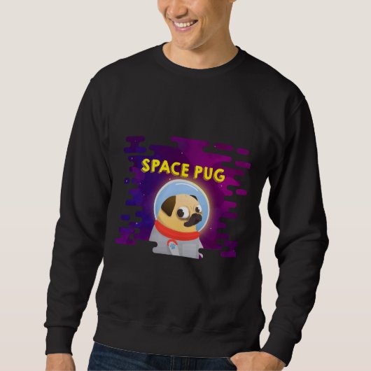 Space pug Classic T-shirt 432 (Voorkant)
