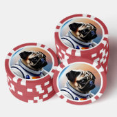 Space Pug Poker Chips (Opstapeling)
