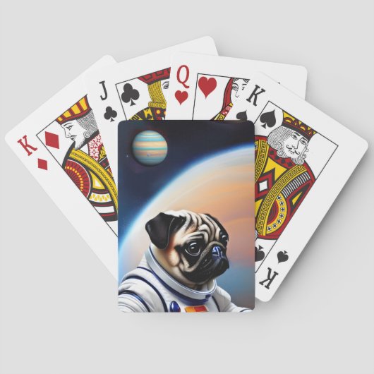 Space Pug Pokerkaarten (Achterkant)