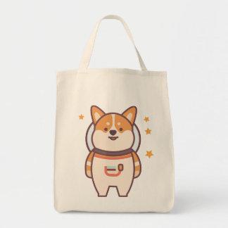 Space Pup Adventure Canvas tas - Astronaut Dog