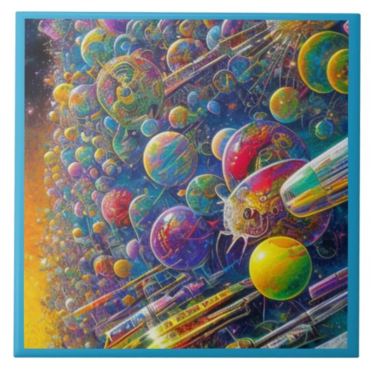 Space Race grande céramique carreaux (Devant)