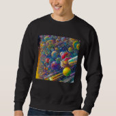 Space Race hommes sweatshirt noir (Devant)
