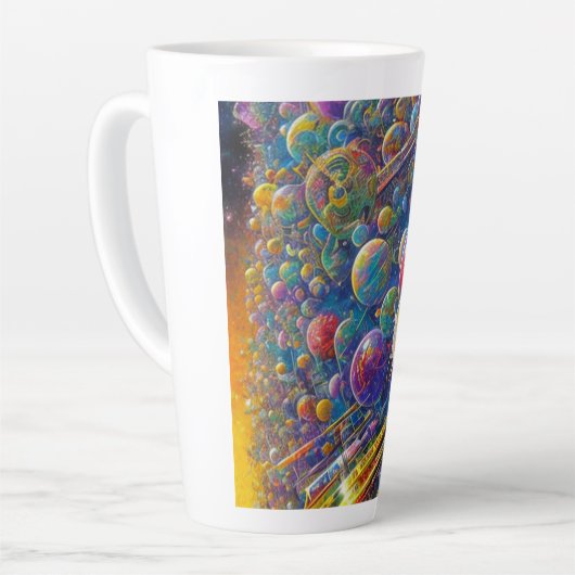 Space Race latte mok (Linkerhoek)