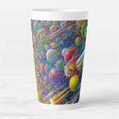 Space Race latte mok (Voorkant)