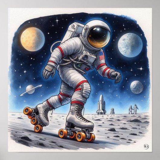 Space Race Poster (Voorkant)