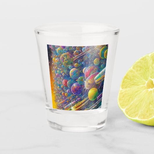 Space Race-shot glas (Voorkant)