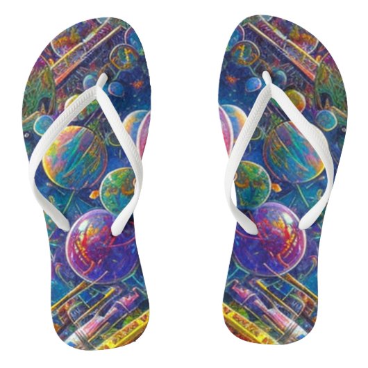 Space Race teenslippers (Voetbed)