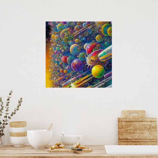 Space Race value matte poster (Cuisine)