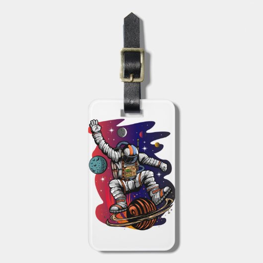 Space Ride Bagagelabel (Voorkant verticaal)