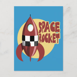 Space Rocket Briefkaart