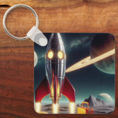 Space Rocket Sleutelhanger (Voorkant)