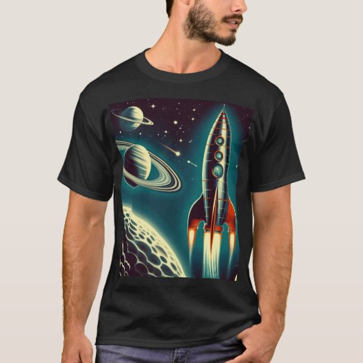 Space Rocket T-shirt (Voorkant)