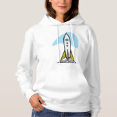 Space Rocketship Prêt Pour Lancer Sweat - shirt à (Devant)