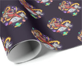 Space Santa Cadeaupapier (Rol Hoek)