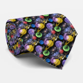 Space Science Custom Necktie Stropdas (Opgerold)
