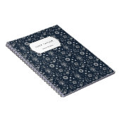 Space Science Stars Planets Rocket Custom Name Notitieboek (Rechterzijde)