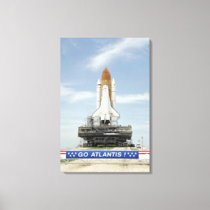 Space shuttle Atlantis 2 Canvas Afdruk
