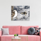 Space Shuttle Atlantis 3 Canvas Afdruk (Insitu (Woonkamer))