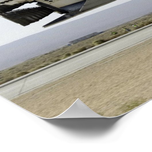 Space Shuttle Atlantis bereidt voor op landing 2 Poster (Hoek)