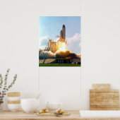 Space Shuttle Atlantis Blasts off Poster (Keuken)