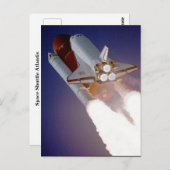 Space Shuttle Atlantis Briefkaart (Voorkant / Achterkant)