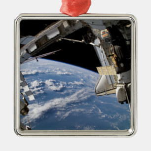 Space Shuttle Atlantis en een Soyuz-ruimtevaartuig Metalen Ornament