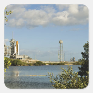 Space Shuttle Atlantis en Endeavor Vierkante Sticker