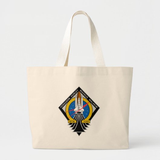 Space Shuttle Atlantis Grote Tote Bag (Voorkant)
