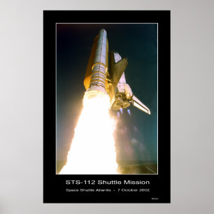 Space Shuttle Atlantis Lift-off - 7 oktober 2002 Poster