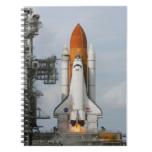Space Shuttle Atlantis Photo Notitieboek (Voorkant)