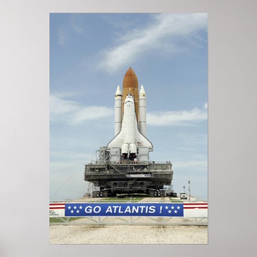 Space shuttle Atlantis Poster (Voorkant)