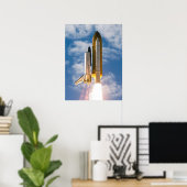 Space Shuttle Atlantis Poster (Thuiskantoor)