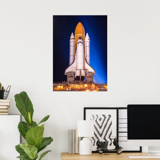 Space Shuttle Atlantis Poster (Bureau à domicile)
