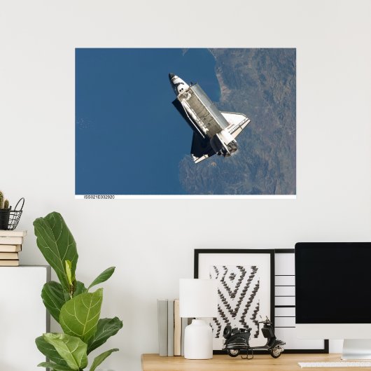 Space Shuttle Atlantis Poster (Thuiskantoor)