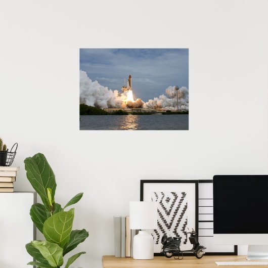 Space Shuttle Atlantis Poster (Thuiskantoor)