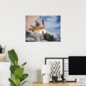 Space Shuttle Atlantis Poster (Thuiskantoor)