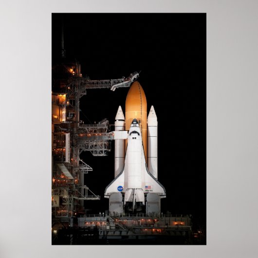Space Shuttle Atlantis Poster (Voorkant)