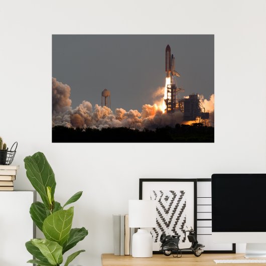Space Shuttle Atlantis Poster (Thuiskantoor)