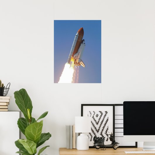 Space Shuttle Atlantis Poster (Thuiskantoor)