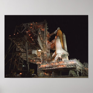 Space Shuttle Atlantis Prepares voor introductie Poster