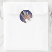 Space Shuttle Atlantis Ronde Sticker (Tas)