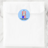 space shuttle Atlantis Ronde Sticker (Tas)