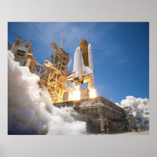 Space Shuttle Atlantis Start STS-132 Mission Poster