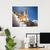 Space Shuttle Atlantis Start STS-132 Mission Poster (Thuiskantoor)